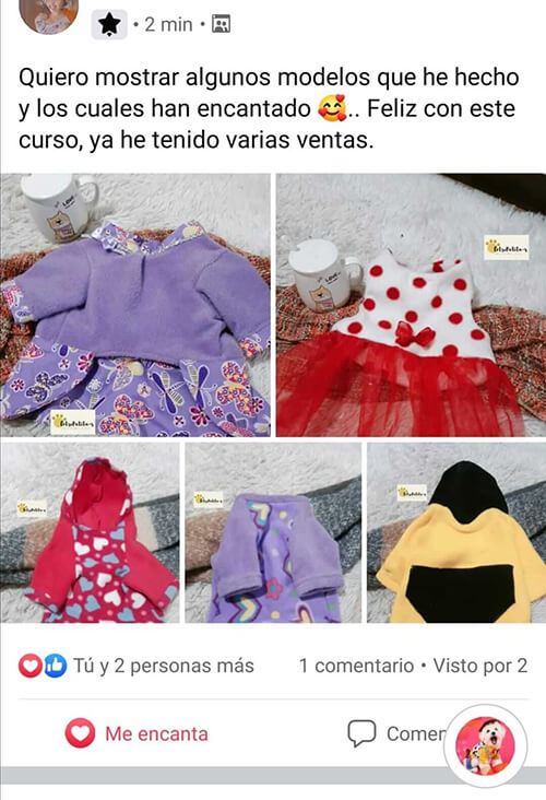 Testimonio de confeccion para perros 1